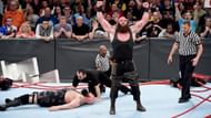 Strowman stood tall after demolishing the ring with a mighty Superplex.